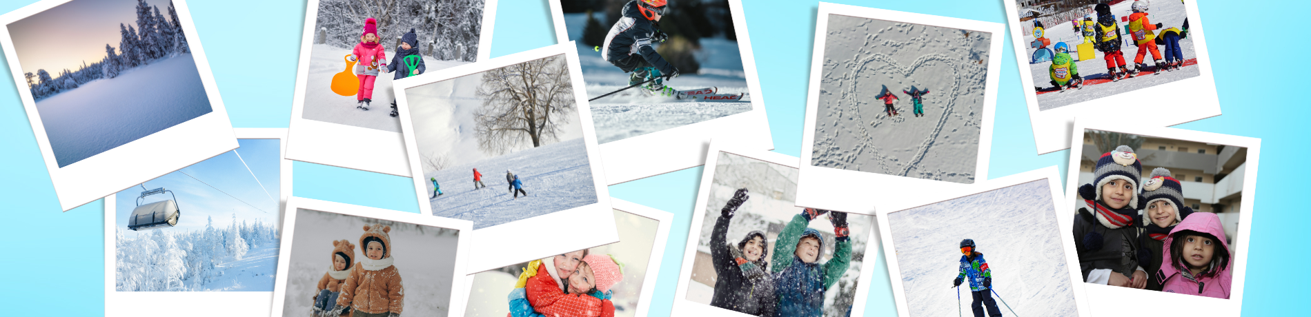 des enfants s'éclatent en colonie de vacances à la neige