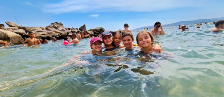 Baignade dans la Méditerranée