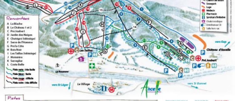 plan des pistes