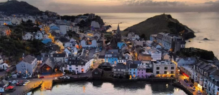 port et ville Ilfracombe