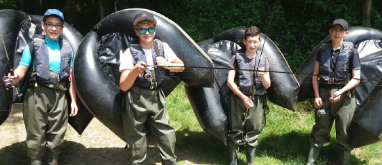 Session pêche en float-tube