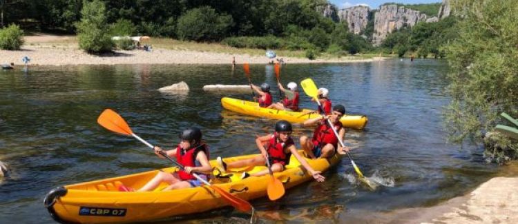 Supernova camp de vacances spécial kayak en ardèche