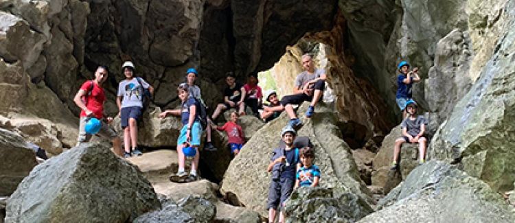 Supernova photo de groupe camp d'escalade ados ardèche