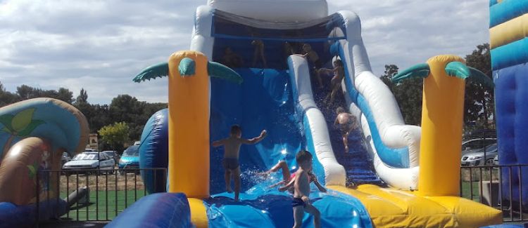 Supernova colonie de vacances toboggan aquatique gonflable pour enfants