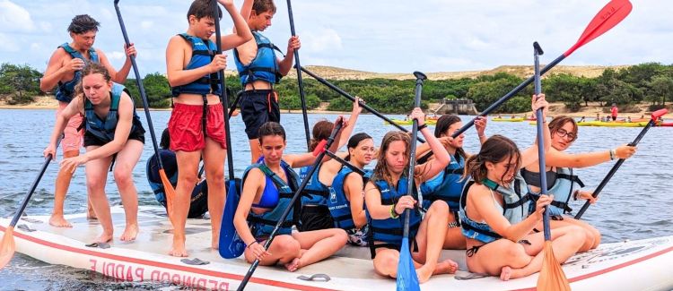 Supernova colonie de vacances photo d'un grand toboggan aquatique dans les landes