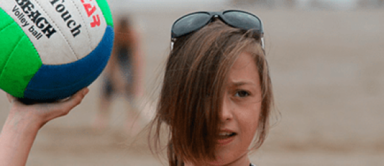 Beach volley girl