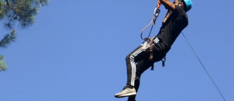 Accrobranche tyrolienne