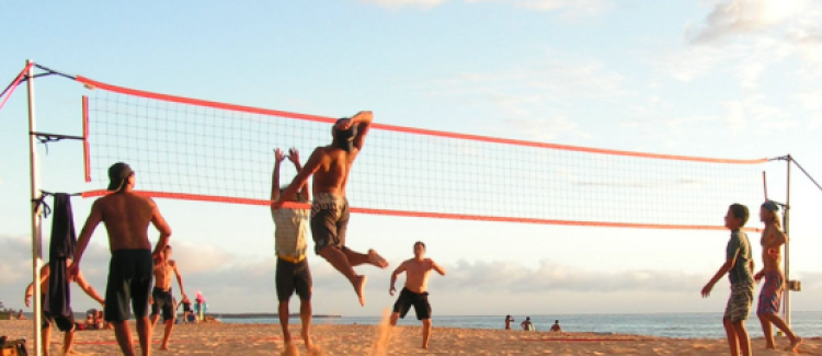 beach volley players