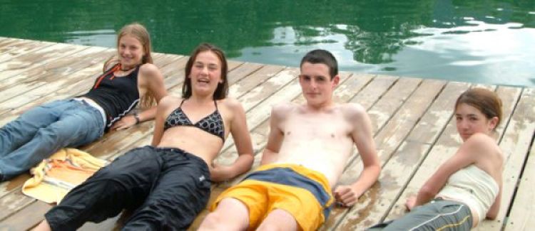 baignade surveillée au lac bleu