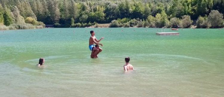 baignade surveillée au lac